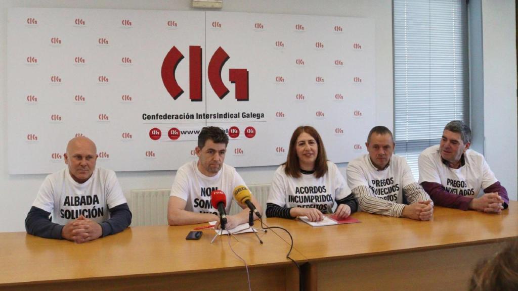 Comité de Albada en rueda de prensa.