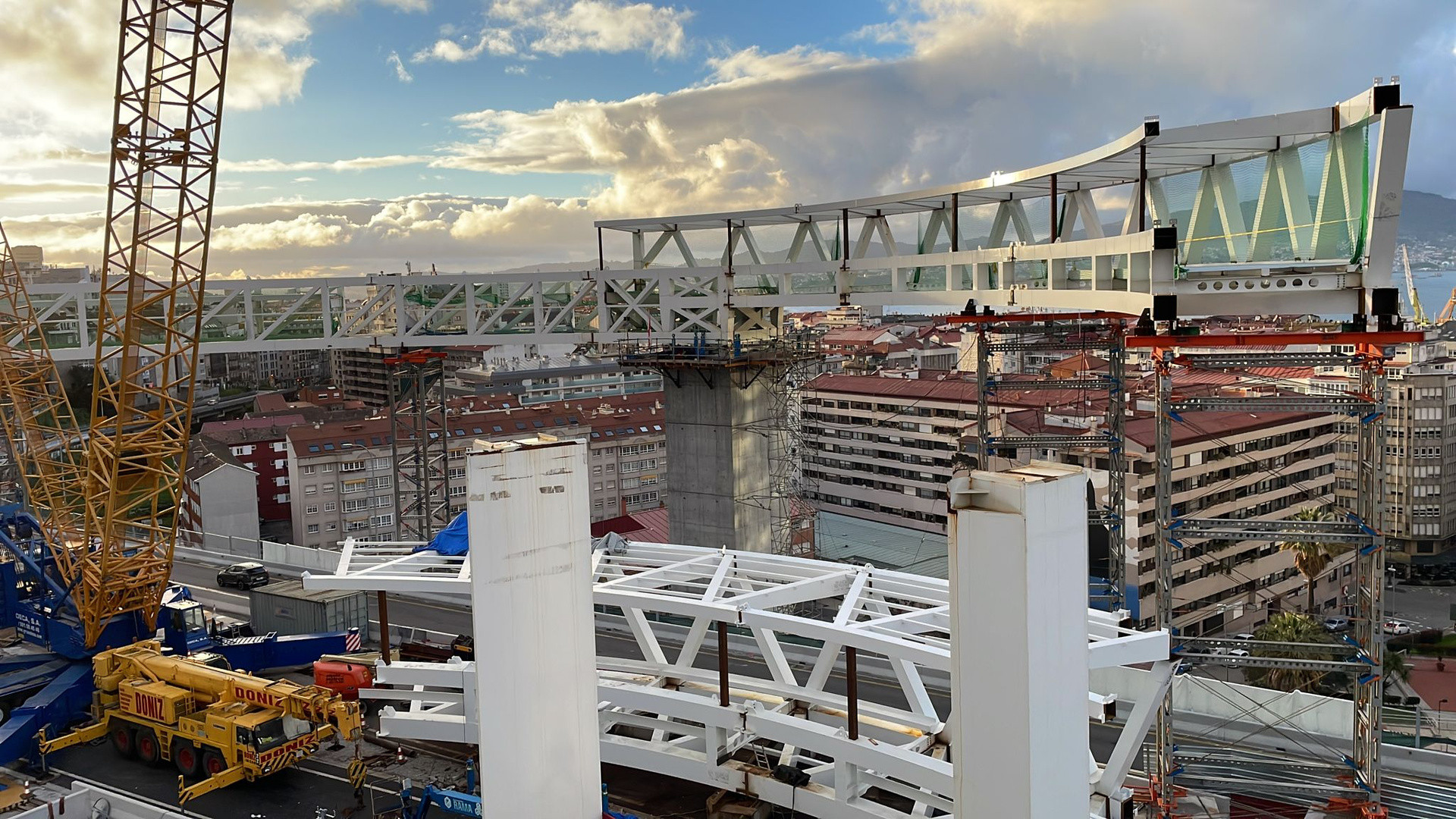 Estado de las obras del Halo a 18 de marzo de 2023.