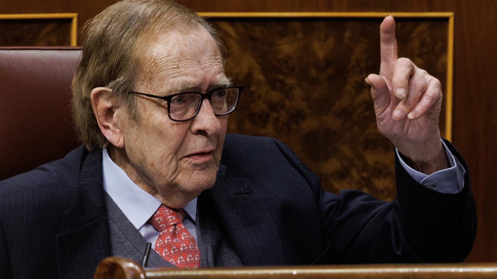 El candidato de la moción de censura, el profesor y economista Ramón Tamames.