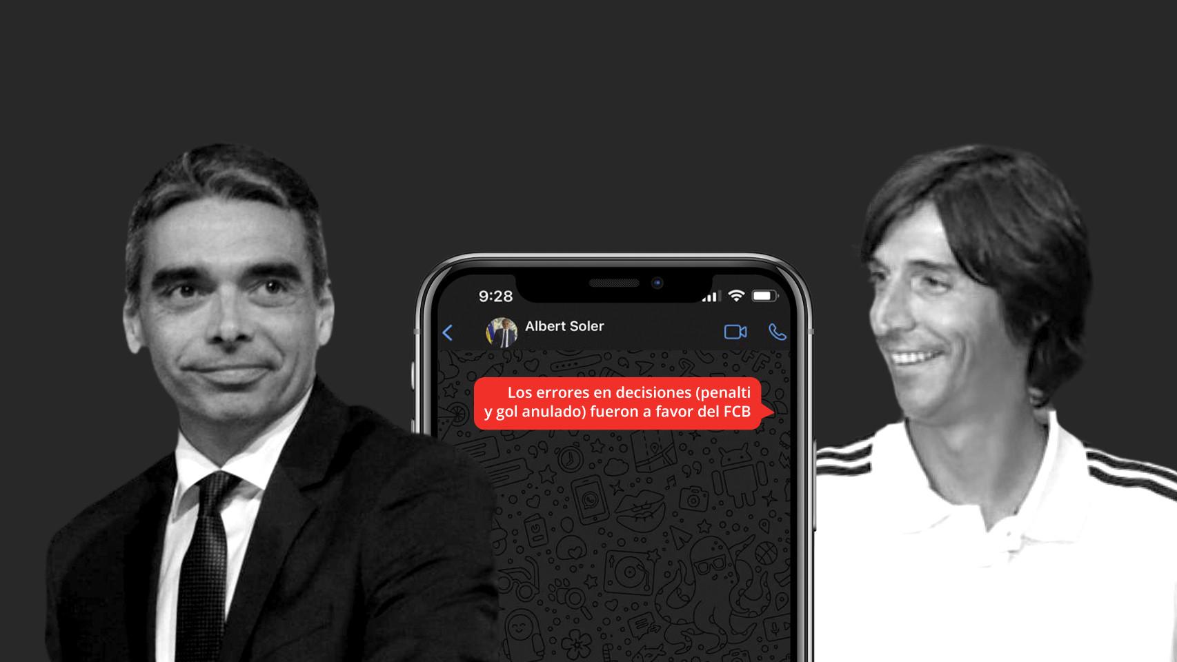 Los mensajes entre Albert Soler y Javier Enríquez