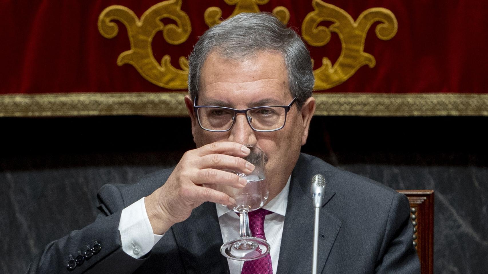 Rafael Mozo, presidente suplente del CGPJ, en un acto el pasado 10 de enero./