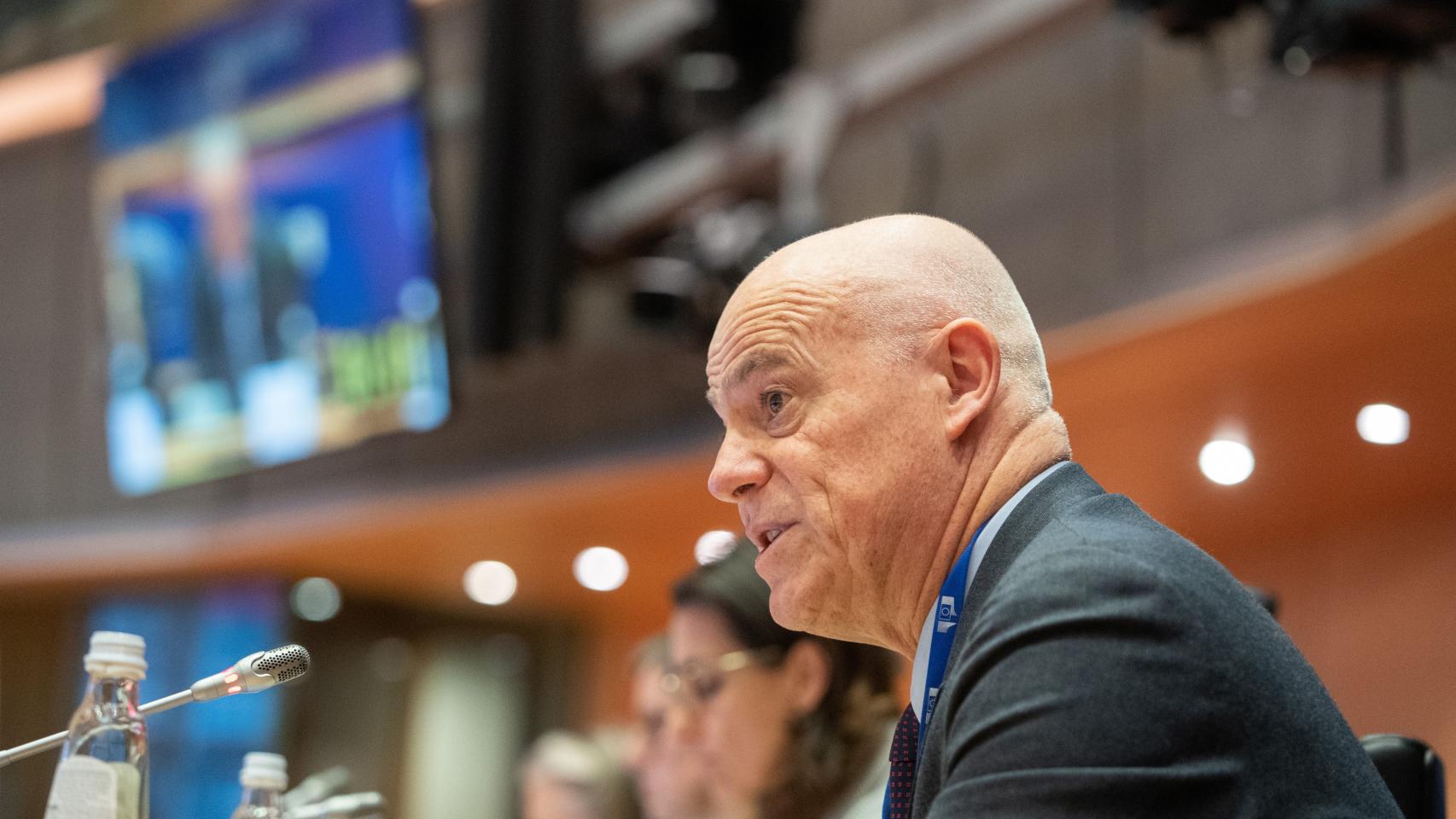 El presidente de la Autoridad Bancaria Europea, José Manuel Campa, durante una intervención en la Eurocámara.