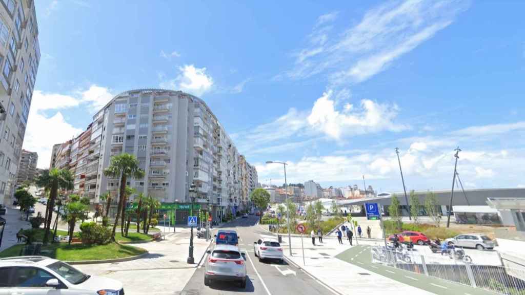 Calle Vía Norte, en Vigo.