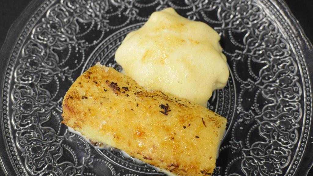 La torrija más innovadora de Arrocería Balear en Valdebebas.