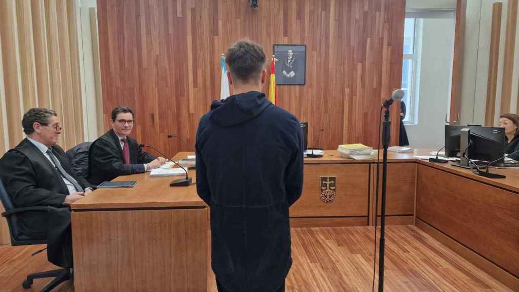 El acusado durante el juicio.