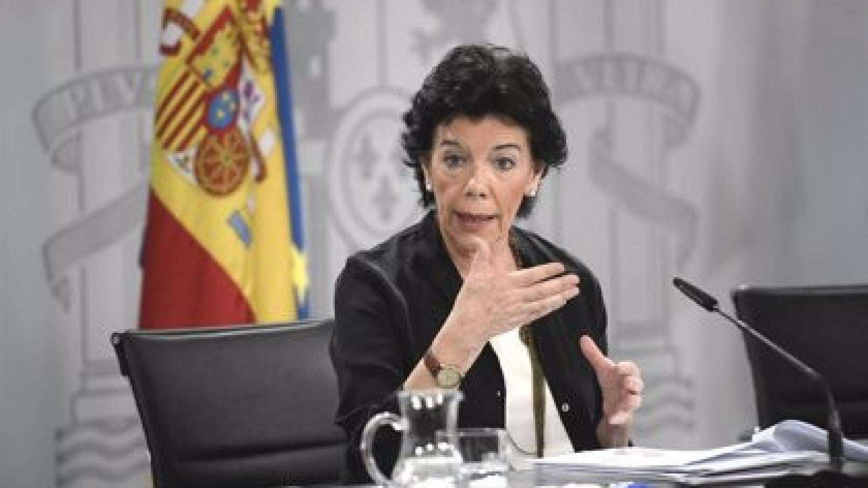 La exministra de Educación Isabel Celáa.