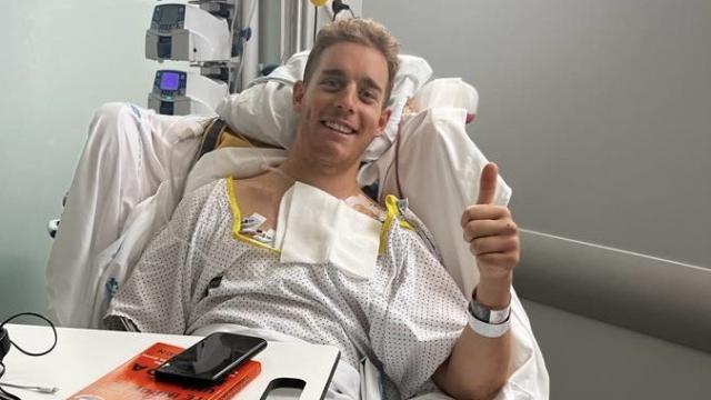 Sergio Martín ingresado en el hospital tras su caída