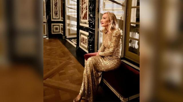 Lomana, embajadora de una firma muy importante, en Versalles