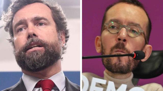 Espinosa de los Monteros y Echenique en un fotomontaje.