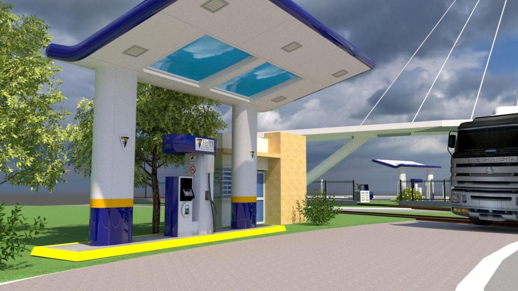 Apariencia con la que se ha proyectado el dispensador de hidrógeno