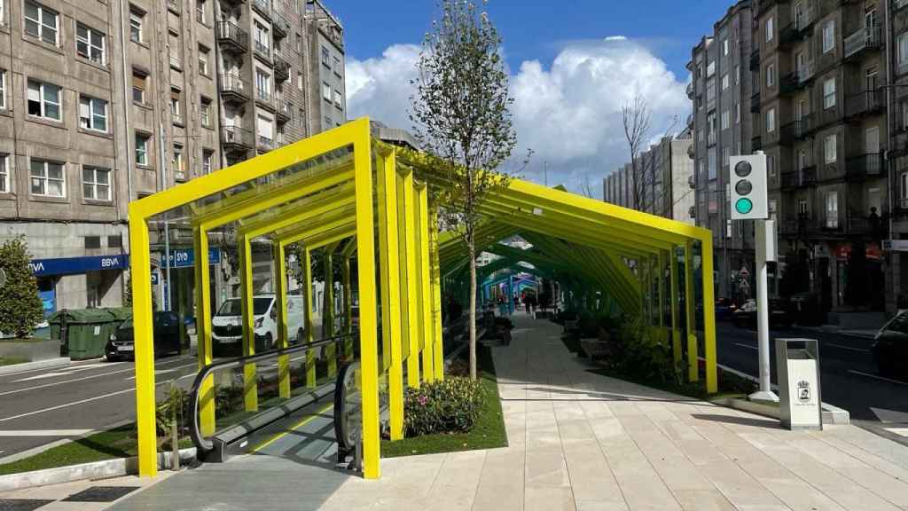 Nuevo tramo de rampas de Gran Vía. Fotos: Treintayseis