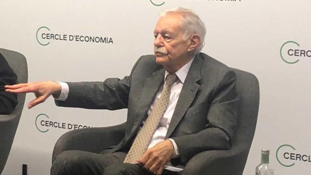 El escritor Eduardo Mendoza, la semana pasada en el Círculo de Economía en Barcelona.