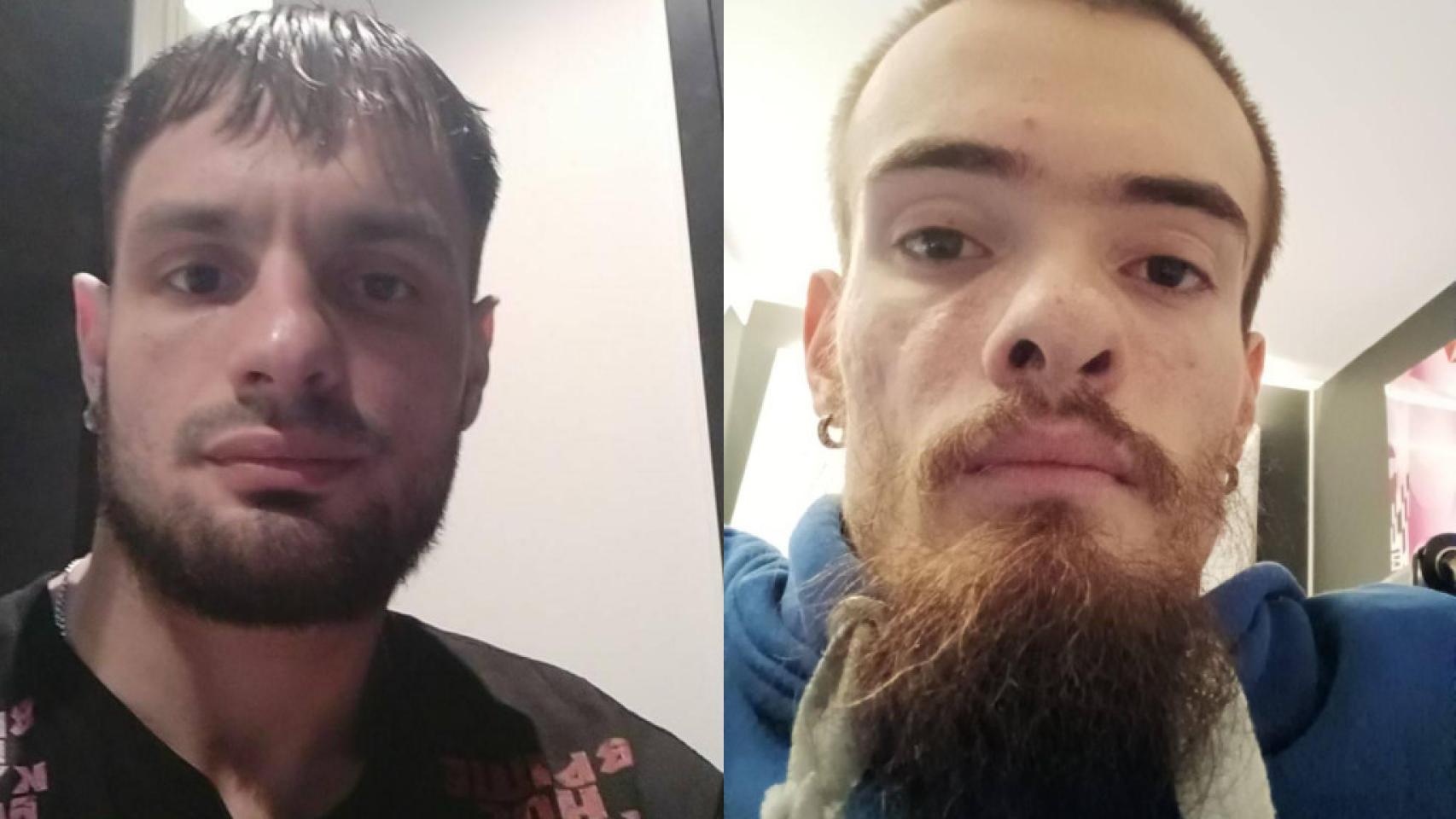 A la izquierda Bohdan y a la derecha Oleksandr durante su conversación con EL ESPAÑOL.