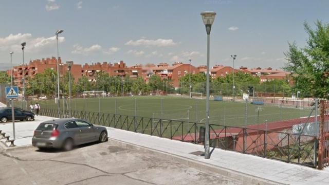 Campo de Fútbol Óscar Molina, en la calle Manuel de Falla con Fuencarral, Alcobendas.