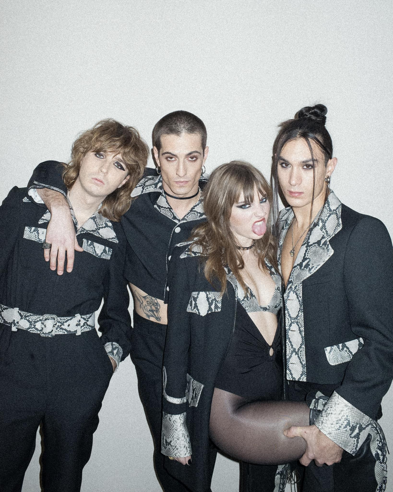 Los miembros de Maneskin