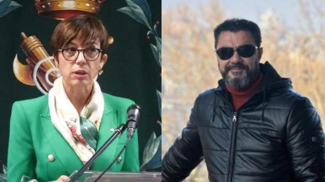 La exdirectora de la Guardia Civil, María Gámez, y su marido, Juan Carlos Martínez.