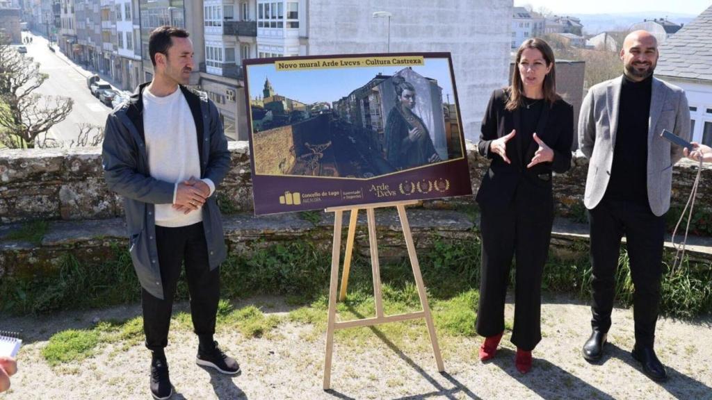 Imagen del mural en honor a la cultura castrexa