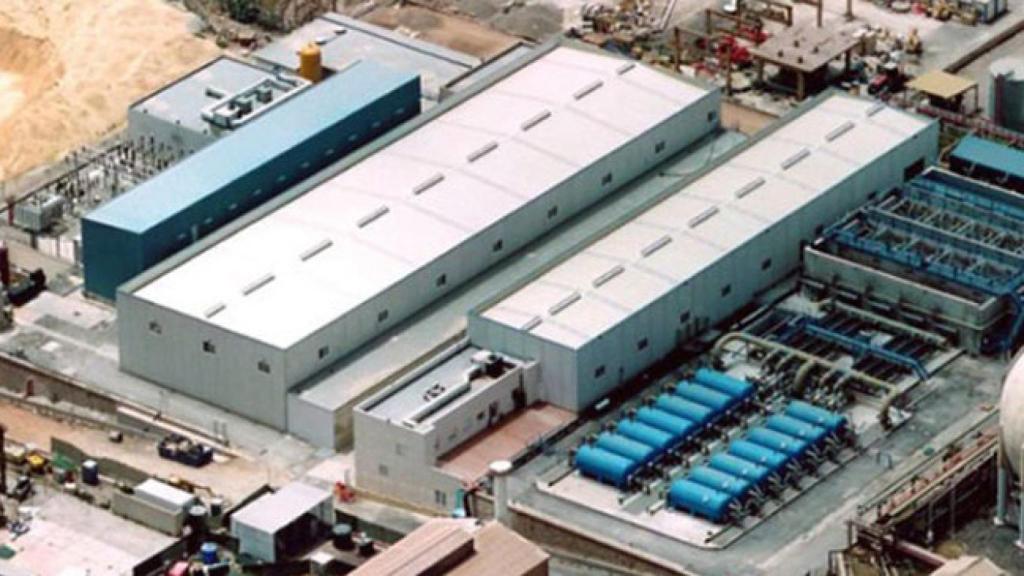 Vista aérea de la desaladora de Escombreras, ubicada en el término municipal de Cartagena.