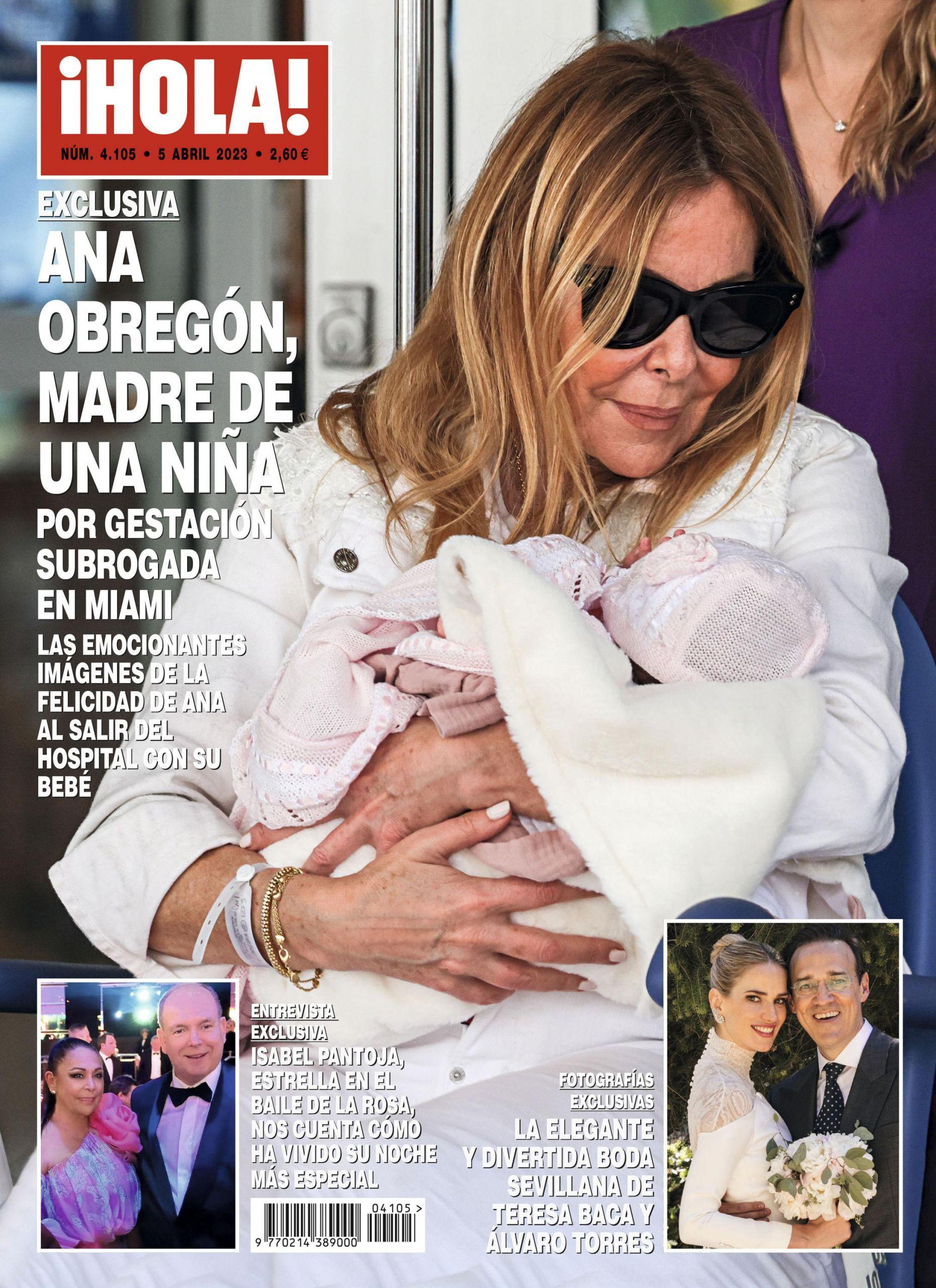 Portada de Hola contando en exclusiva la noticia de Ana Obregón