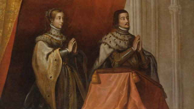 'Los Reyes Católicos bajo un dosel', anónimo de principios del siglo XVII. Museo del Prado