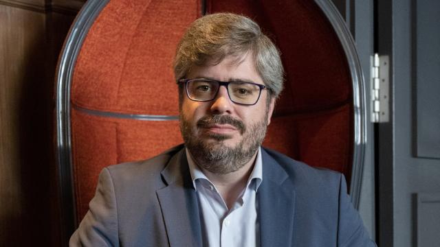 Fran Hervías, este miércoles, durante su entrevista con EL ESPAÑOL