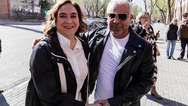 Ada Colau y Jorge Javier Vázquez en un acto de Sumar en Madrid.