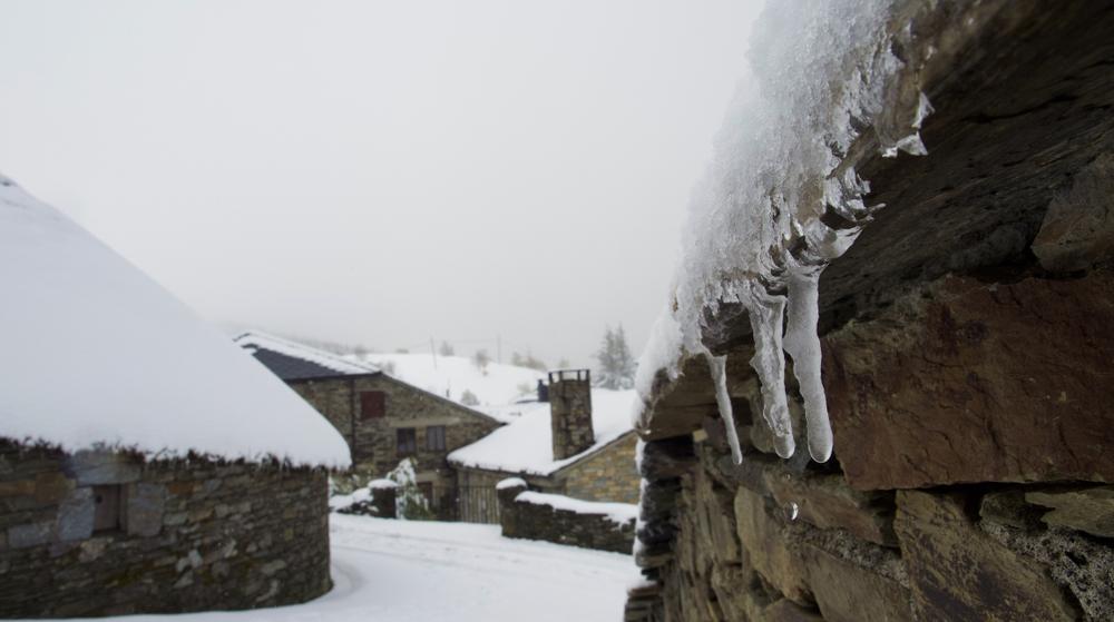 Pallozas típicas de Pedrafita do Cebreiro