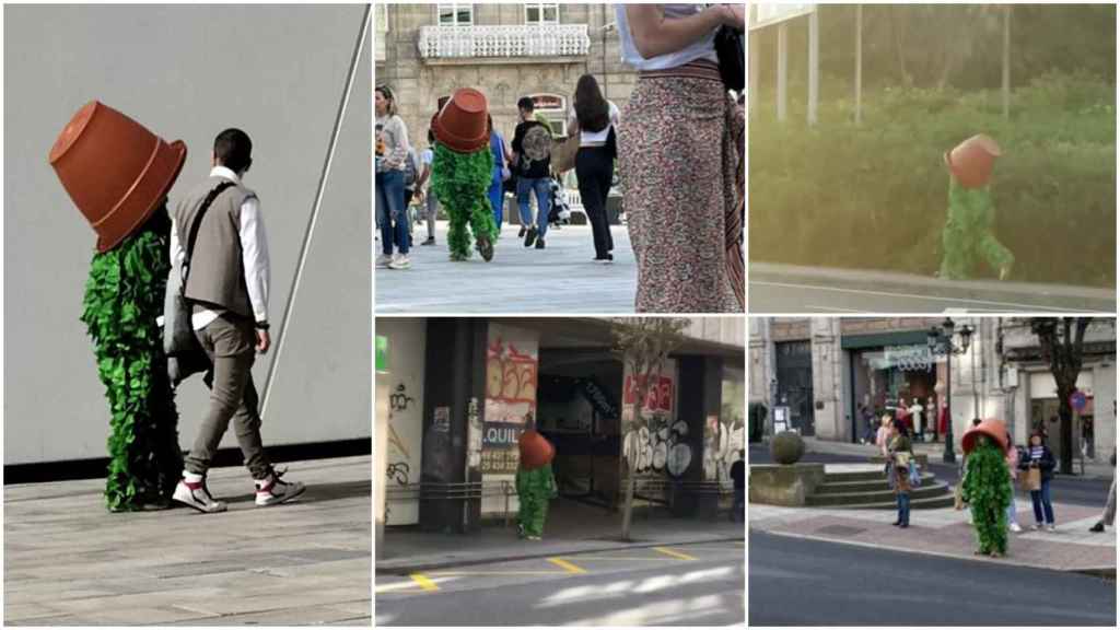 Varias de las imágenes compartidas en Twitter en las que aparece el Hombreseto.