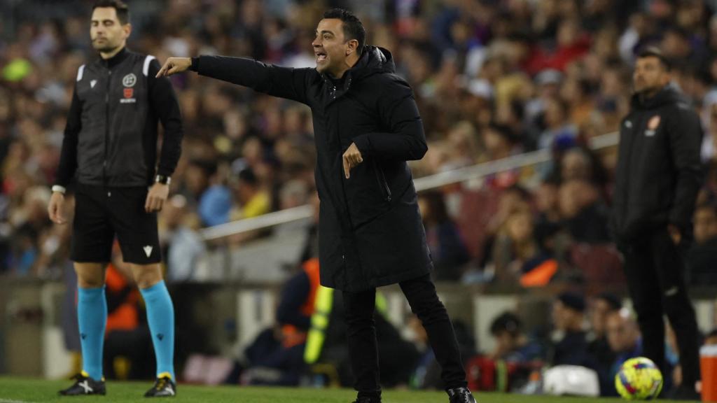 Xavi Hernández, en un partido del FC Barcelona de la temporada 2022/2023