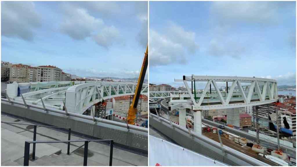Los dos brazos del anillo del Halo, a punto de conectar con Vialia.