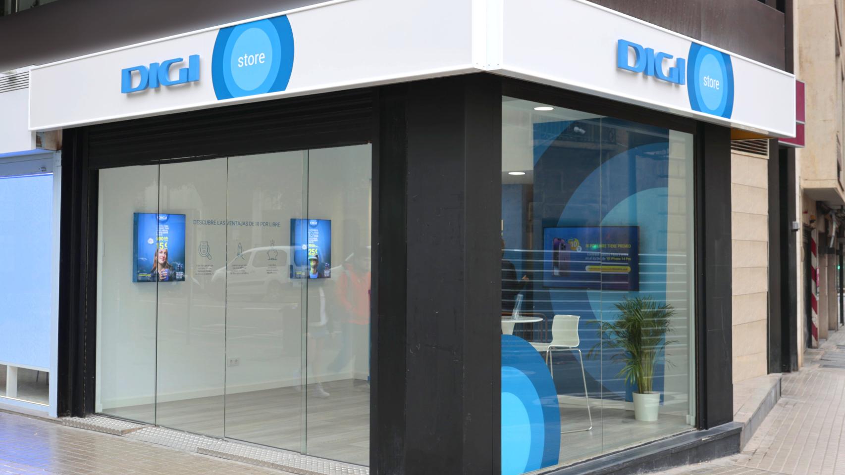 Imagen de una tienda de Digi.