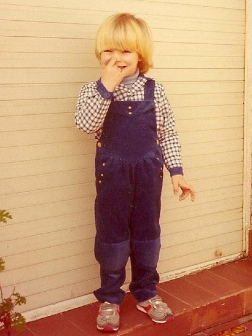 El actor barcelonés Richard Pena de niño.