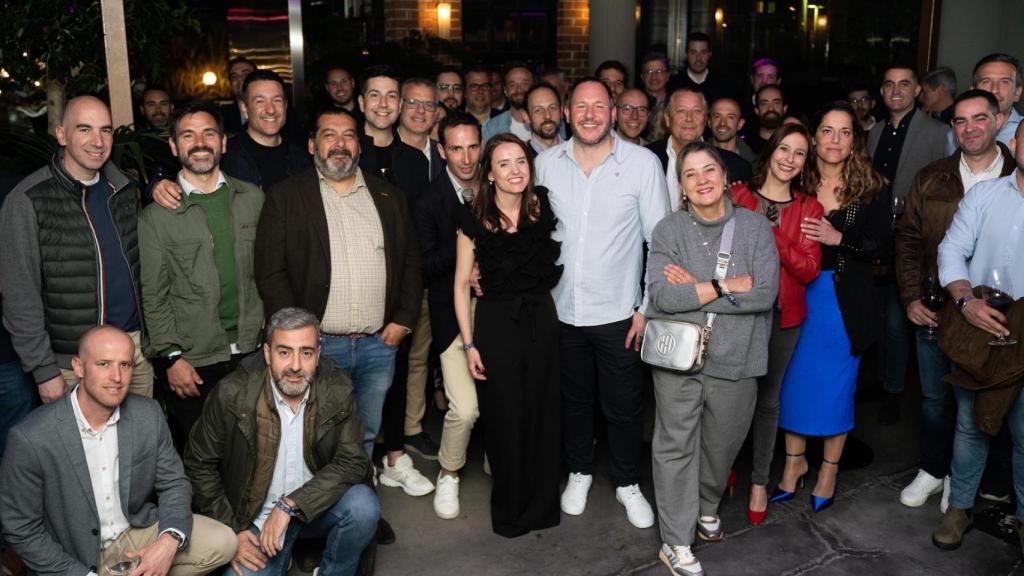 Varios de los participantes en la Gran Cena de Emprendedores en A Coruña