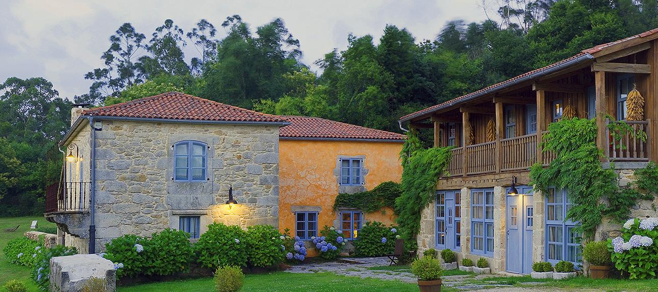 Panorámica de la Casa do Castelo de Andrade en Pontedeume. Foto: casteloandrade.com