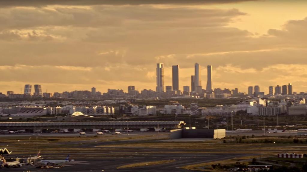 Vistas del 'skyline' de Madrid desde Paracuellos de Jarama.