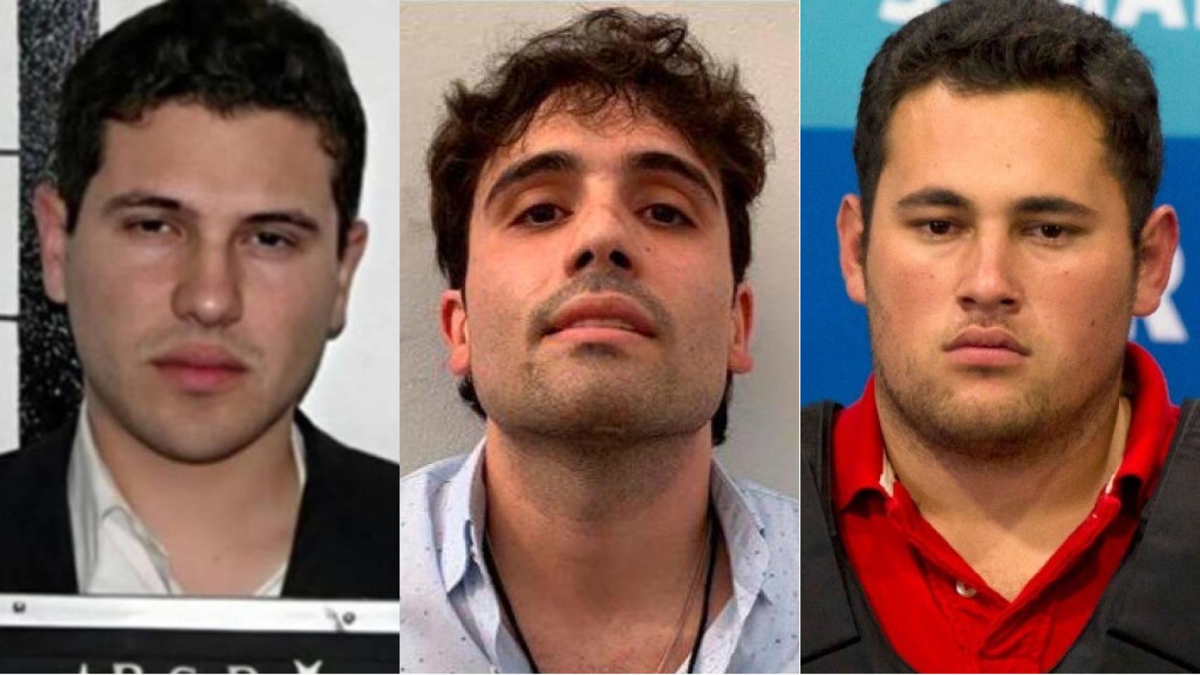 Los tres hijos del Chapo: Iván Archivaldo Guzmán Salazar, Ovidio Guzmán López y Jesús Alfredo Guzmán Salazar.
