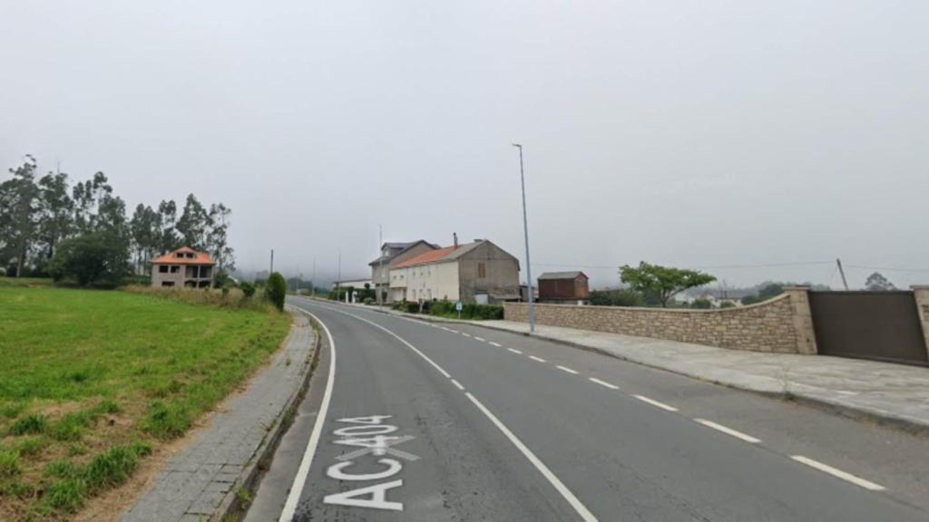 AC-404 a la altura del lugar de As Travesas