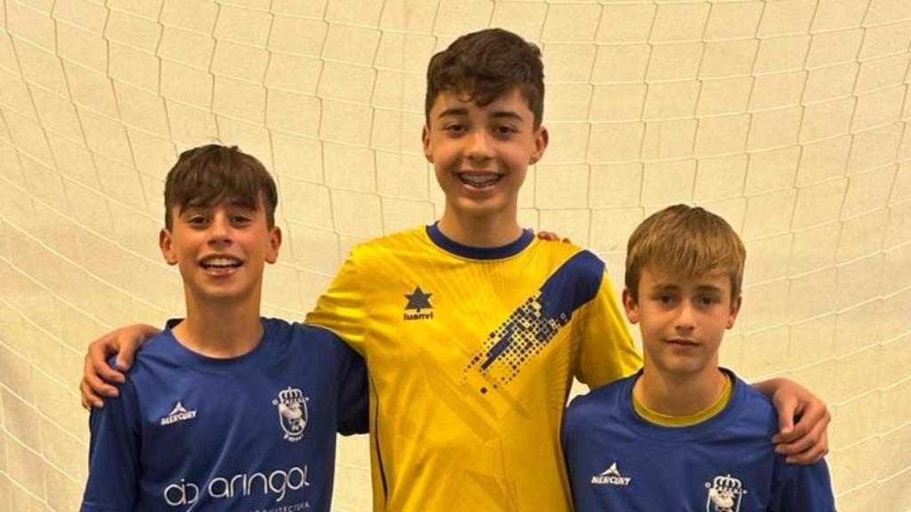 Los tres jugadores seleccionados forman parte del Aringal O Parrulo Infantil