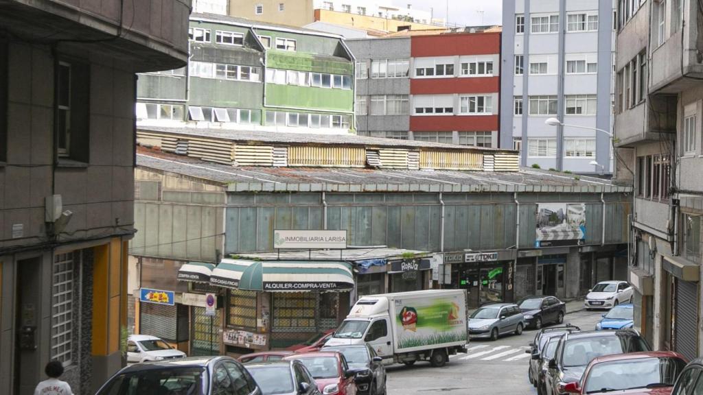 El mercado de Santa Lucía de A Coruña.