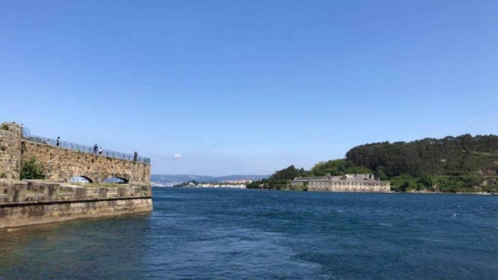 Vista de la ría de Ferrol desde el castillo de San Felipe