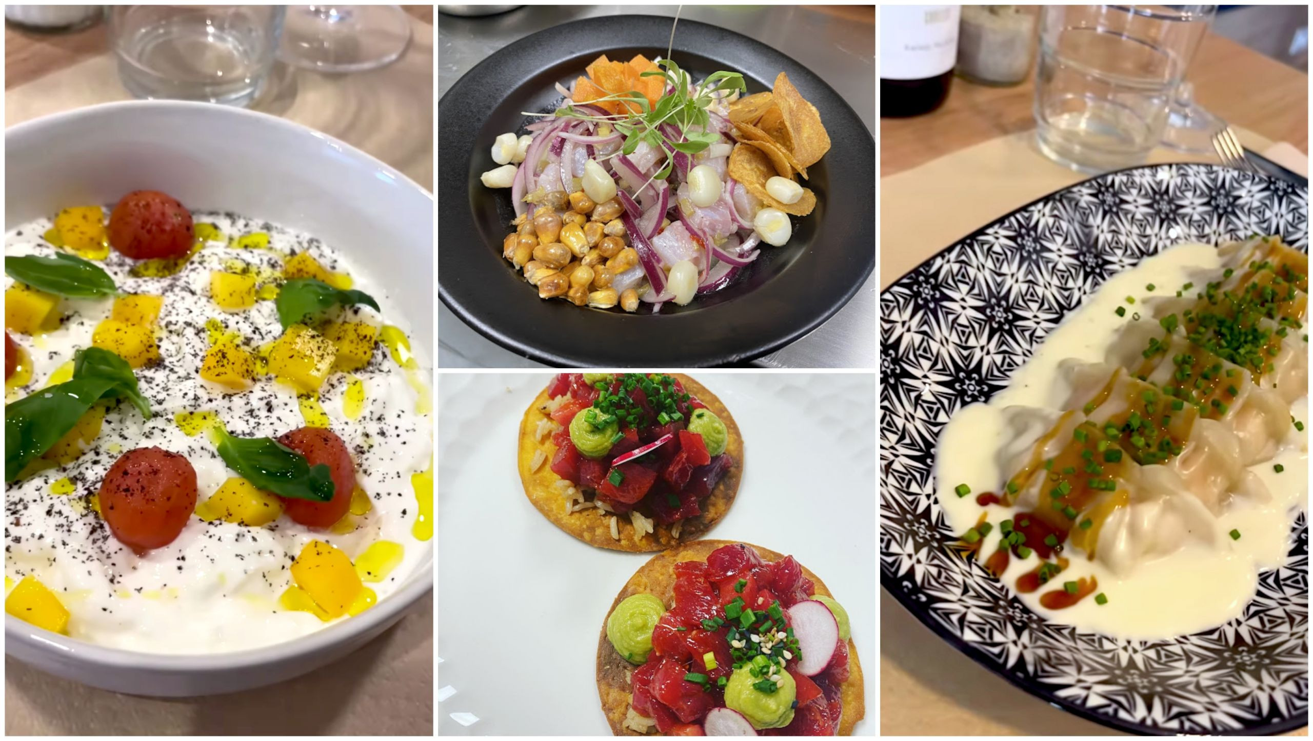 Diferentes recetas de La mar brava en Portonovo. Foto: Cedida