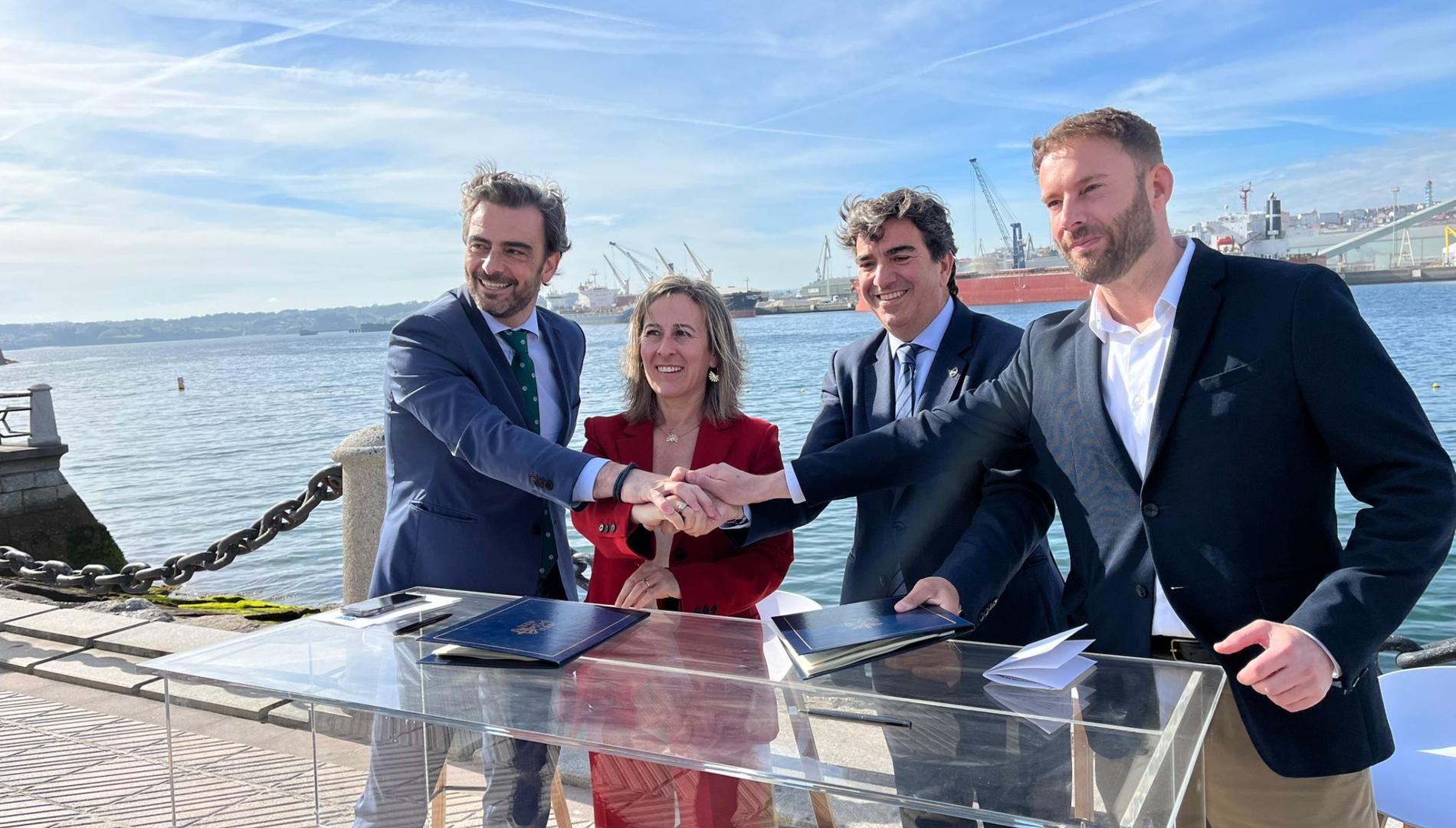 Diego Calvo, Ethel Vázquez, Martín Fernández Prado y Gonzalo Trenor este viernes