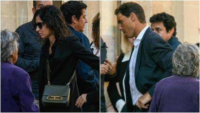 Xisca Perelló y Rafa Nadal en el último adiós a Miquel Perelló.
