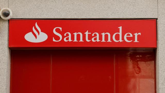 Una oficina del Banco Santander.