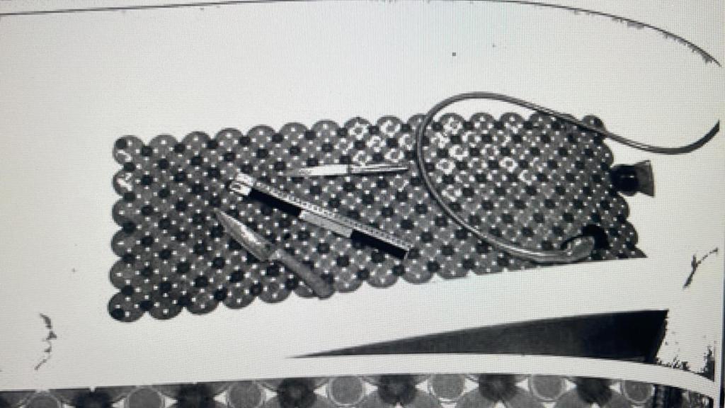 Dos cuchillos hallados por la Guardia Civil dentro de la bañera del domicilio de Cristina.