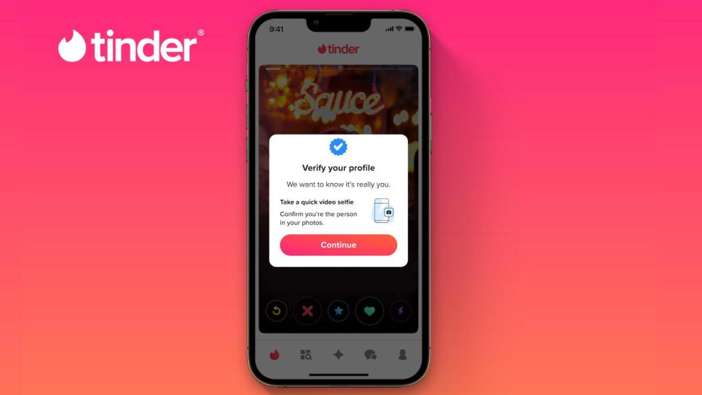 Verificación de Tinder por vídeo