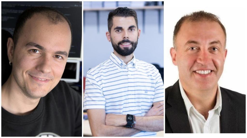 Daniel Pérez, Hugo López y Roberto Agís, del proyecto myBrain-Seq