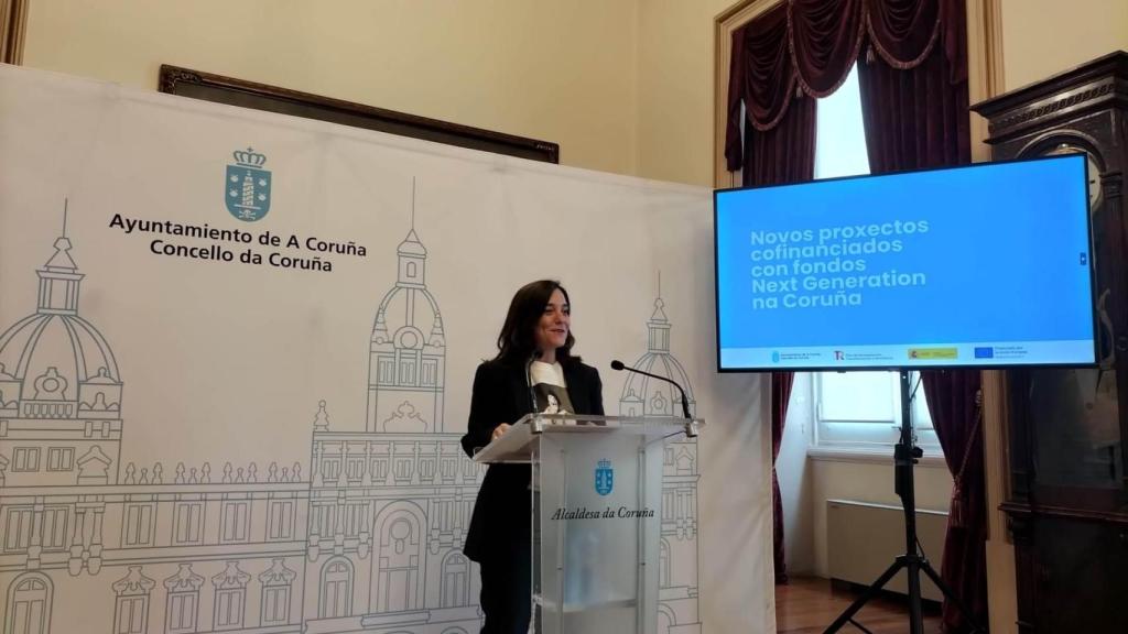 La alcaldesa de A Coruña, Inés Rey