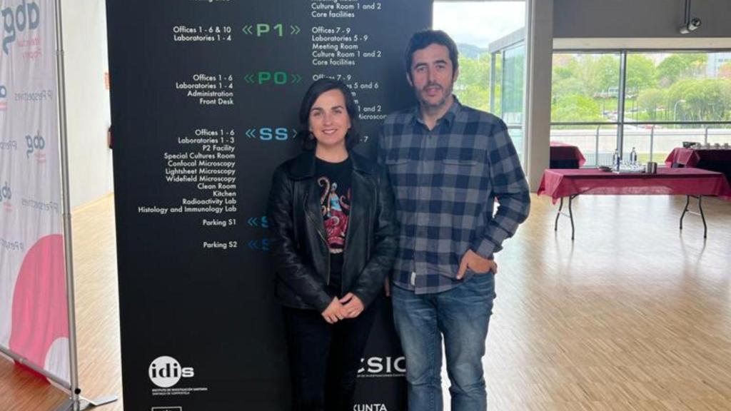 Los investigadores Pablo Aguiar y María de la Fuente