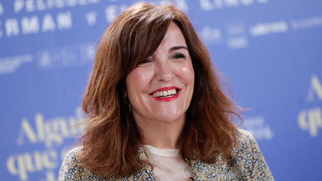 Elvira Lindo en la presentación de 'Alguien que cuide de mí' en Madrid, el 19 de abril. Foto: EFE/Daniel González